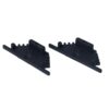 Kit Terminali Tappi di Chiusura In Metallo Colore Nero Per Profilato Alluminio BAZ3010B