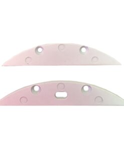 Kit Terminali Tappi di Chiusura In Metallo Con e Senza Foro Colore Bianco Per Profilato Alluminio BAZ5208W