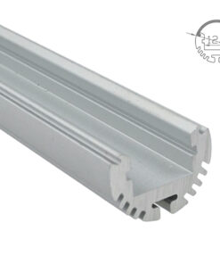 3 Metri Profilo Barra Alluminio Tondo Multiuso per Strip LED 5 Modalità di Montaggio