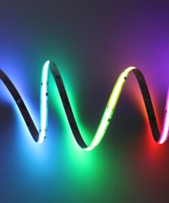 Striscia Led RGB COB,Magic Color SPI WS2811 20Pixels, 12V 12W/M 70lm/W CRI 59 Angolo 180 Dimmerabile IP20 Sezione Taglio 50mm MS21071