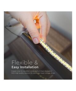 Bobina Striscia Led 1200 SMD 2835 12V 18W/M Bianco Caldo 3000K IP20 5 Metri SKU-212164