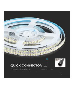 Bobina Striscia Led 1200 SMD 2835 12V 18W/M Bianco Freddo 6000K IP20 5 Metri SKU-212166