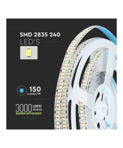 Bobina Striscia Led 1200 SMD 2835 12V 18W/M Bianco Freddo 6000K IP20 5 Metri SKU-212166