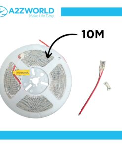 24V Striscia Led SMD Da 10 Metri, 20W/M 135lm/W 238SMD/M, Bianco Caldo 3000K, Larga 10mm, Dimmerabile PWM, Tagliabile ogni 7 smd da 29mm, IP20, CRI>80
