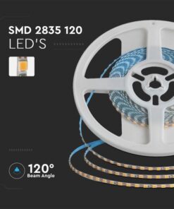 24V Striscia LED Ultra Slim SMD 2835 120 LED Double PCB 3mm 6500K 8W/M SKU-23026