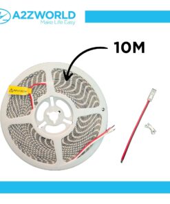 24V Striscia Led SMD Da 10 Metri, Slim da 5mm 8W/M, 110lm/W 120SMD/M, Bianco Freddo 6500K, Tagliabile Ogni Singolo Led da 8mm, Dimmerabile PWM, IP20, CRI>80