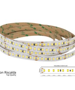 Alternative view of 24V Bobina Striscia LED 12W/M 165LM/W 2000LM/M 3 Step Bianco Freddo 6000K 800 SMD 2835 5 Metri IP20