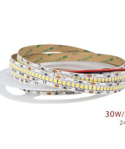 24V Bobina Striscia Striscia LED 30W/M 140LM/W 4200LM/M Bianco Caldo 2700K 1200 SMD 2835 5 Metri