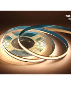 24V Bobina Striscia Led COB 10W/M 120LM/W 1200LM/M Bianco Caldo 3000K CRI 90 IP20