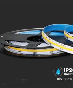 24V Striscia Led COB 4000K 10W/M 950LM/M IP20 5 Metri Larga 8mm SKU-212653