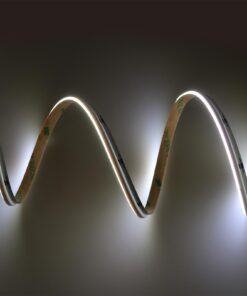 Striscia Led COB Illuminazione Laterale 24V 10W/M 100lm/W CRI Ra>93 Angolo 180 Dimmerabile IP20 Sezione Taglio 33.3mm Bianco Freddo 6500K MS12686