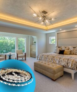 24V Bobina Striscia Led Curvabile Ripiegabile Bianco Caldo Con Lente 180 Gradi 20W/M 8mm 300 smd 6060 Per Cassone Pubblicitario Senza Ombra BL2454C MS12543