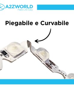 24V Bobina Striscia Led Curvabile Ripiegabile Bianco Freddo Con Lente 180 Gradi 20W/M 8mm 300 smd 6060 Per Cassone Pubblicitario Senza Ombra BL2454F MS12546