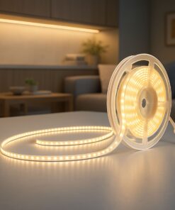 Bobina Striscia Led Slim da 4mm, 24V 16W/M 160SMD/M, Tagliabile ogni 5cm da 8 SMD 2216, IP20, Efficienza 110lm/W, CRI>90, Disponibili 3000K 4000K 6500K (Bianco Neutro 4000K)