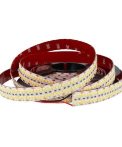 24V Bobina Striscia Led 20mm 75W/M Bianco Caldo 2400 SMD 2835 5 Metri