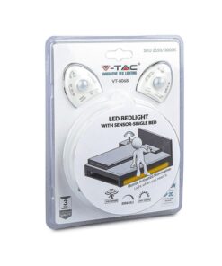 Kit Strip LED 1.2M 2.8W/M Luce Scendiletto Doppio 3000K Dimmerabile Alimentatore + Sensore di Movimento PIR SKU-2550