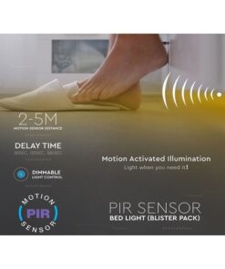 Alternative view of Kit Strip LED 1.2M 2.8W/M Luce Scendiletto Doppio 3000K Dimmerabile Alimentatore + Sensore di Movimento PIR SKU-2550