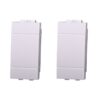 2 Pezzi Copritasti Copriforo Copritasto Falso Polo 1P Bianco Compatibile Con Bticino Living Light