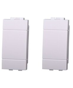 2 Pezzi Copritasti Copriforo Copritasto Falso Polo 1P Bianco Compatibile Con Bticino Living Light