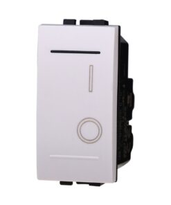 Interruttore Bipolare 0-1 16A Colore BIANCO Compatibile Con Bticino Living Light