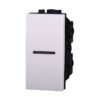 Deviatore Assiale 1P 16A Unipolare Colore BIANCO Compatibile Con Bticino Living Light