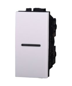 Deviatore Assiale 1P 16A Unipolare Colore BIANCO Compatibile Con Bticino Living Light