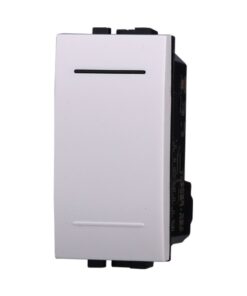Deviatore 1P 16A Unipolare Colore BIANCO Compatibile Con Bticino Living Light