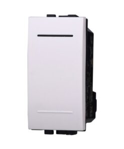 Pulsante 1P 16A Unipolare Colore BIANCO Compatibile Con Bticino Living Light