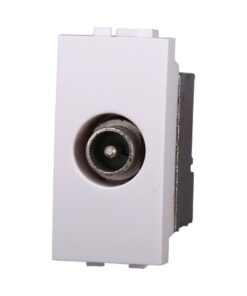 Connettore Presa TV Terminale Maschio Colore BIANCO Compatibile Con Bticino Living Light