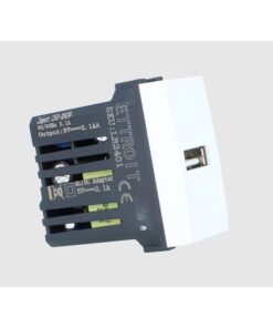 Modulo Presa Caricatore USB 5V 2,1A Colore BIANCO Compatibile Con Bticino Living Light