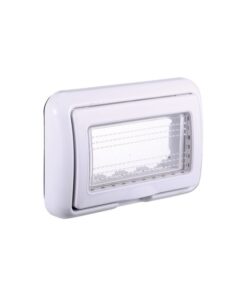 Alternative view of Placca con Coperchio Supporto Stango Idrobox IP55 Compatibile Con Bticino Living Light 4P Bianco