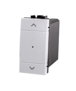 Pulsante Modulo Tapparelle Connesso Smart WIFI Tuya Per Tende Persiane Compatibile Bticino Living Colore Bianco