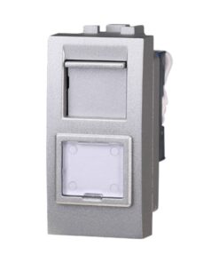 Connettore Rete Presa Dati RJ45 CAT5E Colore GRIGIO Compatibile Con Bticino Living International