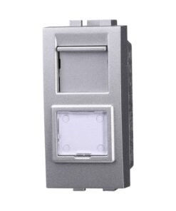 Connettore Rete Presa Dati RJ45 CAT6 Colore GRIGIO Compatibile Con Bticino Living International