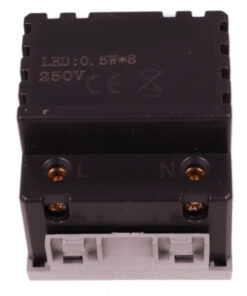 Lampada Led Luce Emergenza 2 Posti 220V 0.5W 80LM 6000K Autonomia 3 Ore Colore Grigio Compatibile Con Bticino Living Tech