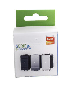 Pulsante Connesso Smart WIFI Tuya Compatibile Bticino Living Colore Grigio Interruttore Deviatore Invertitore 3 In 1