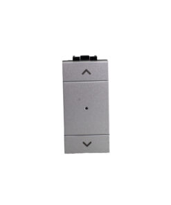 Pulsante Modulo Tapparelle Connesso Smart WIFI Tuya Per Tende Persiane Compatibile Bticino Living Colore Grigio