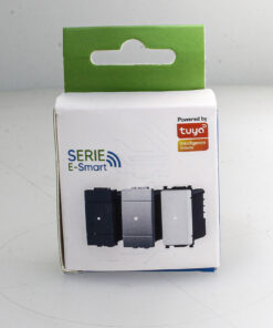 Pulsante Modulo Tapparelle Connesso Smart WIFI Tuya Per Tende Persiane Compatibile Bticino Living Colore Grigio