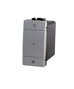 Pulsante Dimmer Connesso Smart WIFI Tuya Compatibile Bticino Living Colore Grigio Max 150W