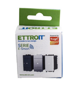 Pulsante Dimmer Connesso Smart WIFI Tuya Compatibile Bticino Living Colore Grigio Max 150W