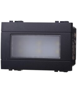 Lampada Led Segnapasso 3P 220V Nero 6000K Compatibile Con Bticino Living International