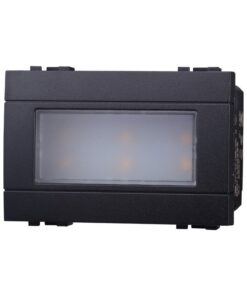 Lampada Led Segnapasso 3P 220V Nero 3000K Compatibile Con Bticino Living International