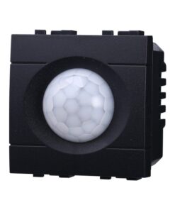 Sensore Movimento PIR Timer 2P 2M Colore Nero Compatibile Con Bticino Living International