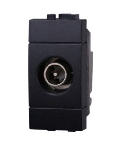 Connettore Presa TV Passante Maschio Colore Nero Compatibile Con Bticino Living International