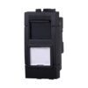 Connettore Rete Presa Dati RJ45 CAT5E Colore Nero Compatibile Con Bticino Living International