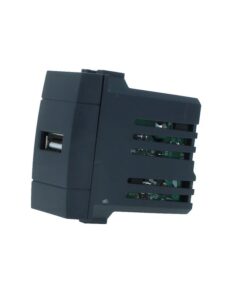 Alternative view of Modulo Presa Caricatore USB 5V 2,1A Colore Nero Compatibile Con Bticino Living International