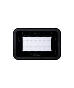 Placca con Coperchio Supporto Stango Idrobox IP55 Compatibile Con Bticino Living Light 4P Nero