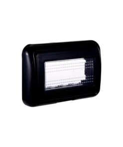 Alternative view of Placca con Coperchio Supporto Stango Idrobox IP55 Compatibile Con Bticino Living Light 4P Nero