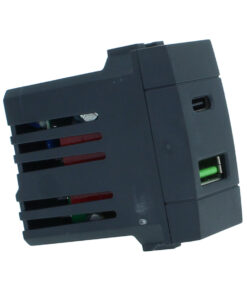 Presa USB 3,1A 2 Porte (USB-A + USB-C) Nera Compatibile Bticino Living