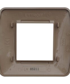 Placca Plastica Serie Space 2P Colore Oro Satinato Compatibile Con Bticino Living Light